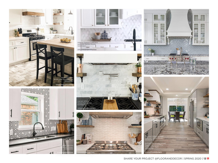 Spring 2020 Inspiration Catalog | Floor & Decor - Adessi | Stratford  Decorative Porcelain Tile, 8 x 8, 10 mm Thick - Floor & Decor