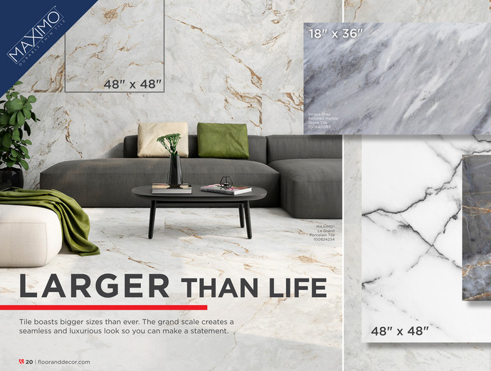 Maravilla | Vogue Grey Polished Marble Tile, 18 x 36, 1/2 inch Thick ...