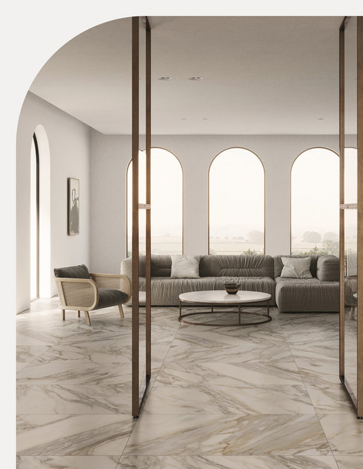 TIDE BLOOM nap, 2021 大理石 White Marble Premium Select SKY WHITE Marble Sandblasted PAVER | 1 1/4