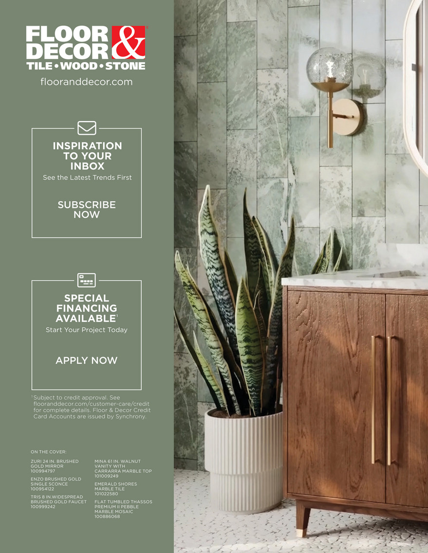 Inspiration Catalogs - Floor & Decor Spring Catalog 2024